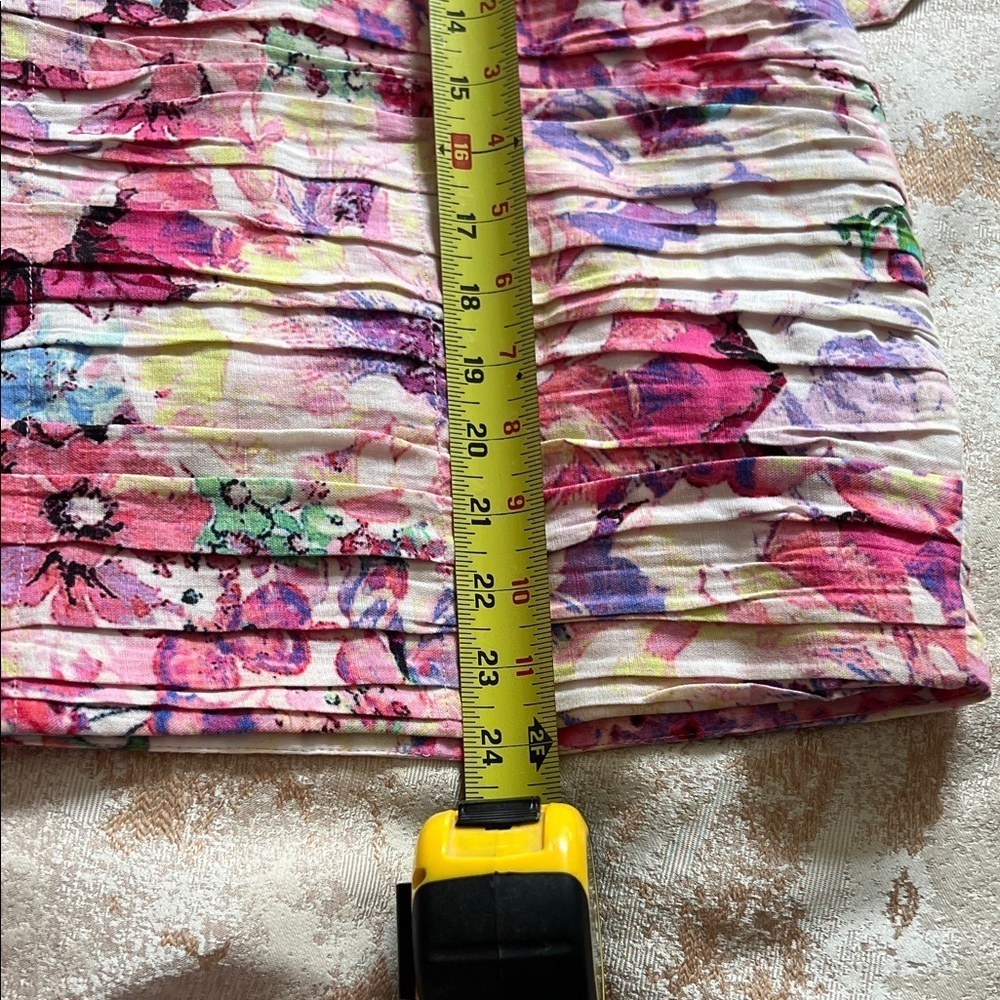 HEMANT & NANDITA Floral Ruched Halter Dress with Belt size XS - Picture 15 of 16